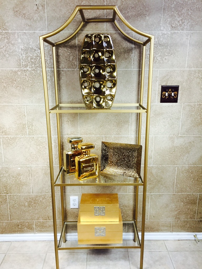 etagere gold