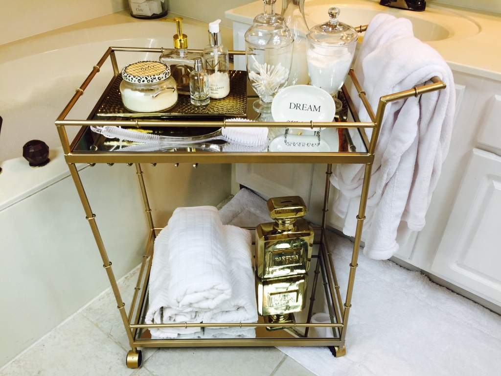 spa bar cart front view